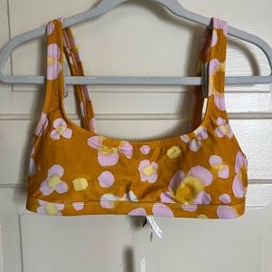 Madewell second wave balconette bikini top in watercolor floral - Size M